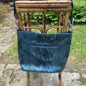 Brighton Snakeskin Shoulder Bag
